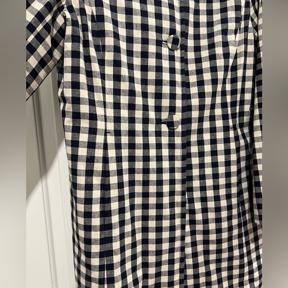 Gal Meets Glam Erin Coat - Navy/White Checked - Picture 8 of 9